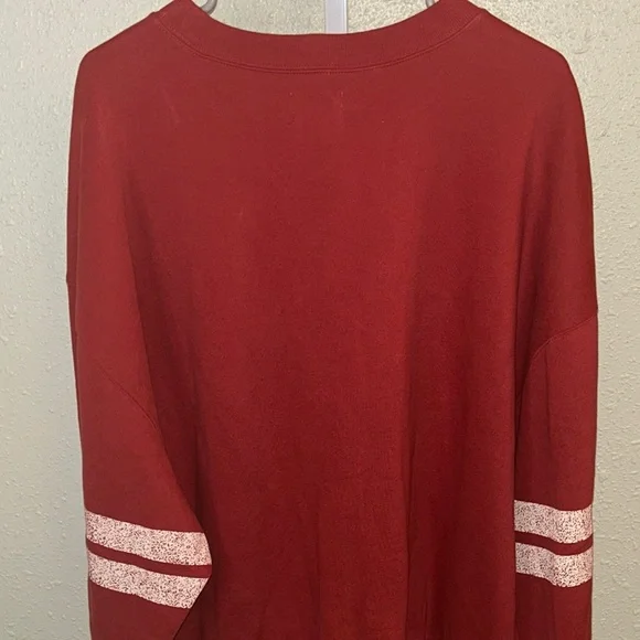 BDG Vibrant Red Sweatshirt - Picture 8 of 10